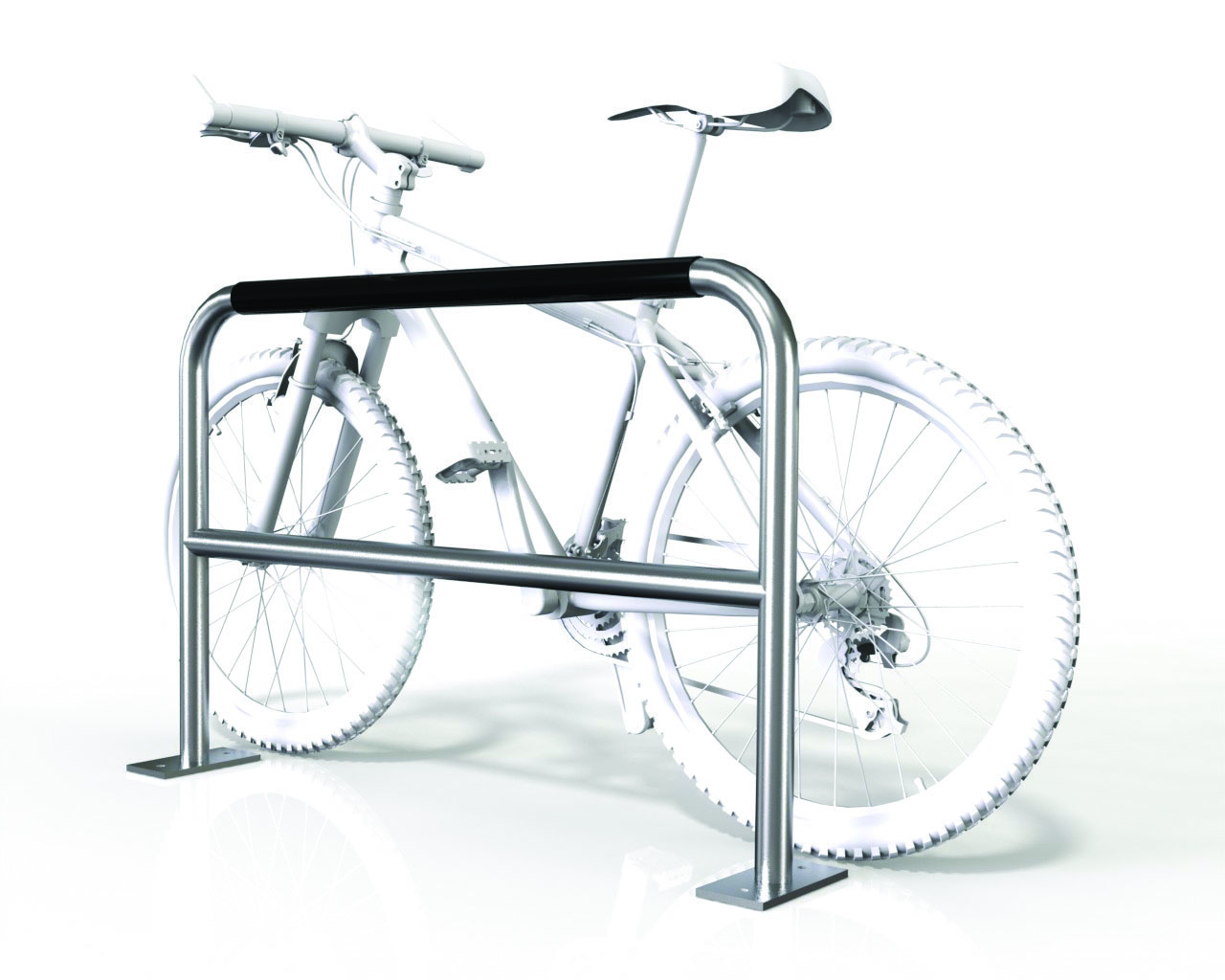 Large 2 Bike Rail with Security Bar